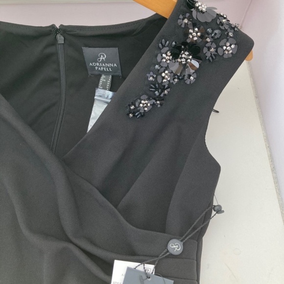 ADRIANNA PAPELL Sequined Off The Shoulder Gown - Picture 2 of 8